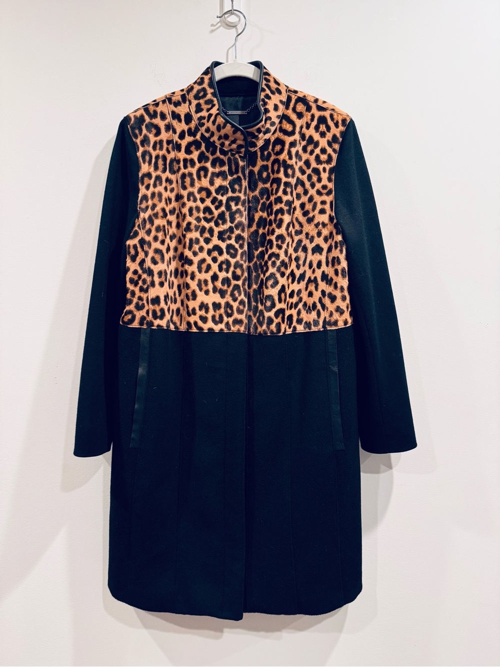 Elie Tahari 🐄 Angelina genuine calf-hair leopard coat NEW WITH TAGS women’s L